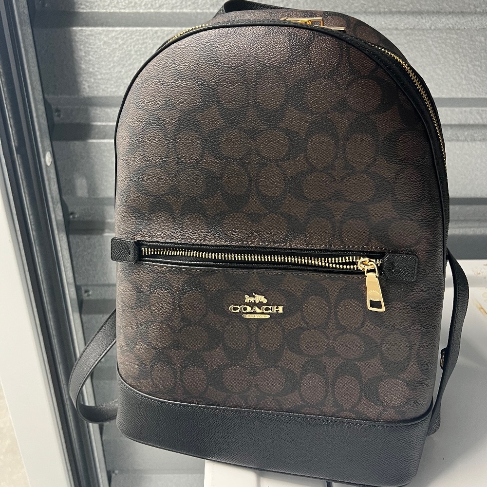 Coach Kenley Backpack In Signature Canvas Gem